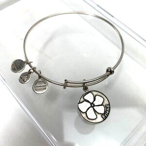 Alex and Ani Friend Charm Bracelet - Silver Finish Expands 2"- 3.5"